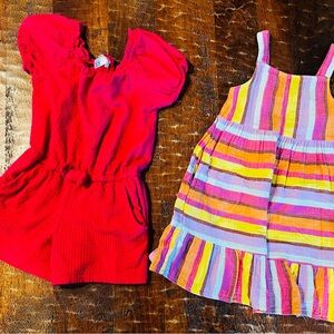 Cat & Jack Romper and Dress Set